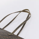 FENDI Zucca Canvas Tote Bag PVC Brown Black 8BH198 Auth ep16852-8