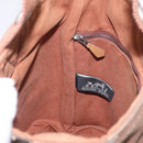 HERMES Sakso PM Hand Bag Canvas Brown Silver Auth ep16856-19