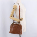 GUCCI Bamboo Hand Bag Leather 2way Brown Gold 000 3780 0290 Auth ep16872-25