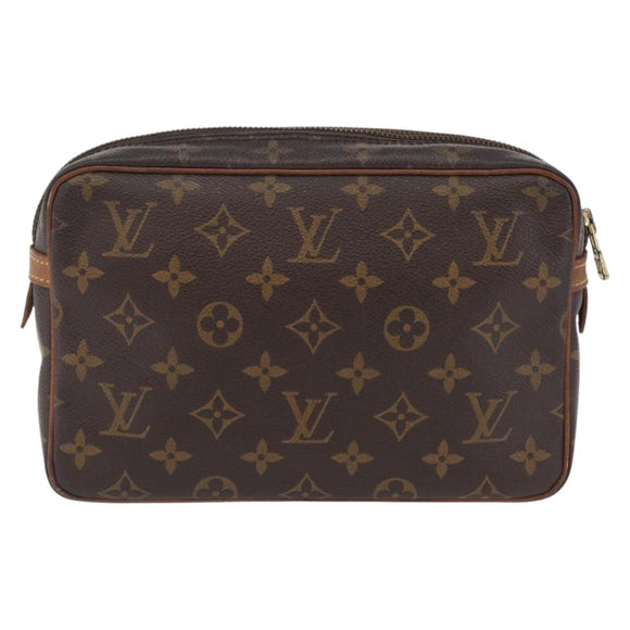LOUIS VUITTON Monogram Compiegne 23 Clutch Bag M51847 LV Auth ep16875