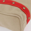 LOUIS VUITTON Antigua Cabas MM Tote Bag Beige Red M40035 LV Auth ep16876-16