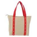 LOUIS VUITTON Antigua Cabas MM Tote Bag Beige Red M40035 LV Auth ep16876-2