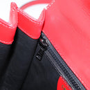 CELINE Hand Bag Leather 2way Red Gold Auth ep16885A-25