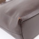PRADA Tote Bag Leather Brown Auth ep16886-11