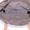 PRADA Tote Bag Leather Brown Auth ep16886-14