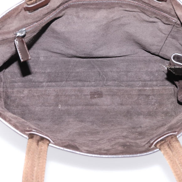 PRADA Tote Bag Leather Brown Auth ep16886