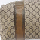 GUCCI GG Plus Supreme Web Sherry Line Tote Bag PVC Beige Gold Auth ep16894-12