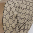 GUCCI GG Plus Supreme Web Sherry Line Tote Bag PVC Beige Gold Auth ep16894-13