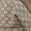 GUCCI GG Plus Supreme Web Sherry Line Tote Bag PVC Beige Gold Auth ep16894-14