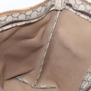 GUCCI GG Plus Supreme Web Sherry Line Tote Bag PVC Beige Gold Auth ep16894-24