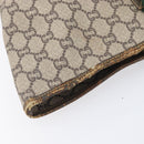 GUCCI GG Plus Supreme Web Sherry Line Tote Bag PVC Beige Gold Auth ep16894-8