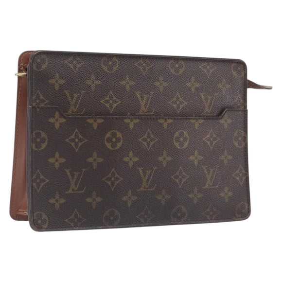 LOUIS VUITTON Monogram Pochette Homme Clutch Bag M51795 LV Auth ep16898