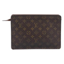 LOUIS VUITTON Monogram Pochette Homme Clutch Bag M51795 LV Auth ep16898-3