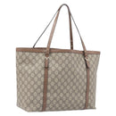 GUCCI Micro GG Supreme Tote Bag PVC Beige Gold 309613 Auth ep16905-1