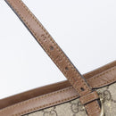 GUCCI Micro GG Supreme Tote Bag PVC Beige Gold 309613 Auth ep16905-16