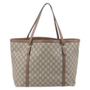 GUCCI Micro GG Supreme Tote Bag PVC Beige Gold 309613 Auth ep16905-2