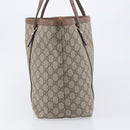 GUCCI Micro GG Supreme Tote Bag PVC Beige Gold 309613 Auth ep16905-5