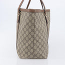 GUCCI Micro GG Supreme Tote Bag PVC Beige Gold 309613 Auth ep16905-6