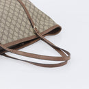 GUCCI Micro GG Supreme Tote Bag PVC Beige Gold 309613 Auth ep16905-8