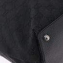 GUCCI GG Canvas Tote Bag Black Silver 120836 Auth ep16908-13