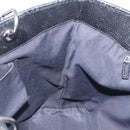 GUCCI GG Canvas Tote Bag Black Silver 120836 Auth ep16908-19