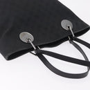 GUCCI GG Canvas Tote Bag Black Silver 120836 Auth ep16908-7