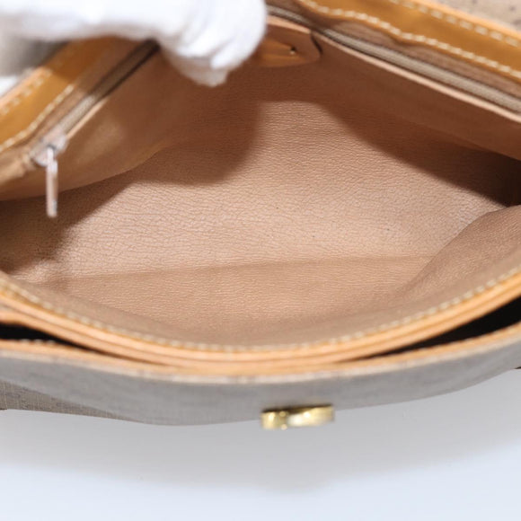 GUCCI Micro GG Supreme Shoulder Bag PVC Beige Gold 007 56 0087 Auth ep16909