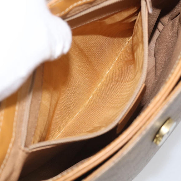 GUCCI Micro GG Supreme Shoulder Bag PVC Beige Gold 007 56 0087 Auth ep16909