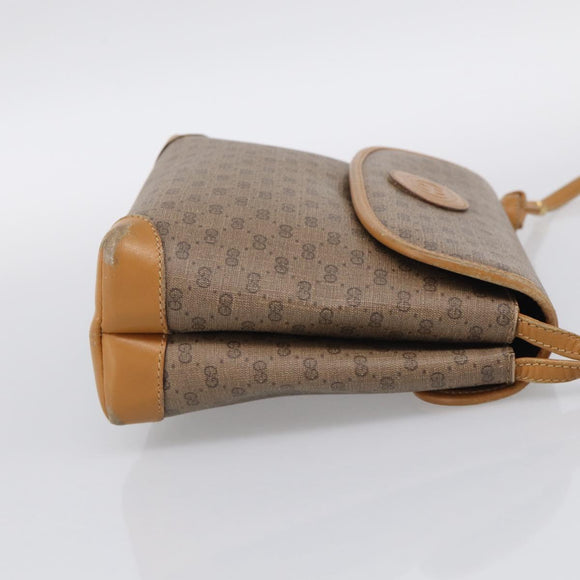 GUCCI Micro GG Supreme Shoulder Bag PVC Beige Gold 007 56 0087 Auth ep16909