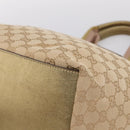 GUCCI GG Canvas Sherry Line Hand Bag Beige Gold 131230 Auth ep16915-10