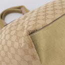 GUCCI GG Canvas Sherry Line Hand Bag Beige Gold 131230 Auth ep16915-11
