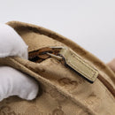 GUCCI GG Canvas Sherry Line Hand Bag Beige Gold 131230 Auth ep16915-14