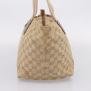 GUCCI GG Canvas Sherry Line Hand Bag Beige Gold 131230 Auth ep16915-5