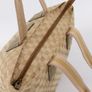 GUCCI GG Canvas Sherry Line Hand Bag Beige Gold 131230 Auth ep16915-6