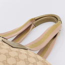 GUCCI GG Canvas Sherry Line Hand Bag Beige Gold 131230 Auth ep16915-8