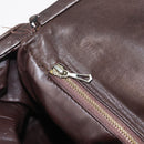 Bottega Veneta INTRECCIATO Shoulder Bag Leather Dark Brown Gold Auth ep16918-23
