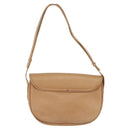 GUCCI Shoulder Bag Leather Beige Gold Auth ep16920-4