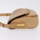 GUCCI Shoulder Bag Leather Beige Gold Auth ep16920-7