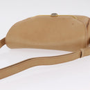 GUCCI Shoulder Bag Leather Beige Gold Auth ep16920-8