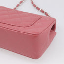 CHANEL Mini Matelasse 20 Chain Bag Lamb Skin Pink Silver CC Auth ep16927SAM-12
