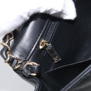 CHANEL Vstitched Chain Shoulder Bag Lamb Skin Black Gold CC Auth ep16928SAM-23