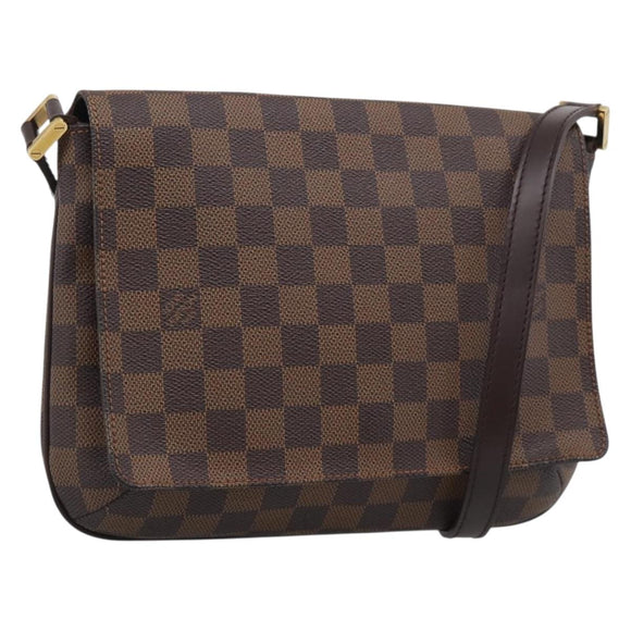 LOUIS VUITTON Damier Ebene Musette Tango Short Shoulder Bag N51255 Auth ep16930V