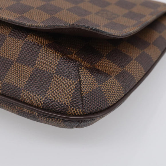 LOUIS VUITTON Damier Ebene Musette Tango Short Shoulder Bag N51255 Auth ep16930V