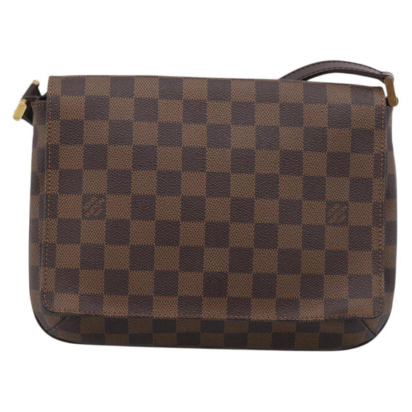 LOUIS VUITTON Damier Ebene Musette Tango Short Shoulder Bag N51255 Auth ep16930V
