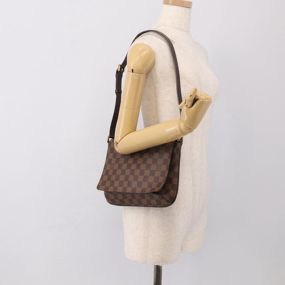 LOUIS VUITTON Damier Ebene Musette Tango Short Shoulder Bag N51255 Auth ep16930V