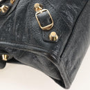 Balenciaga Classic Mini City Hand Bag Leather Gold Gray 300295 Auth ep16932M-13