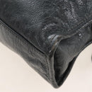 Balenciaga Classic Mini City Hand Bag Leather Gold Gray 300295 Auth ep16932M-16