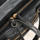 Balenciaga Classic Mini City Hand Bag Leather Gold Gray 300295 Auth ep16932M-19