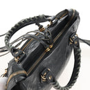 Balenciaga Classic Mini City Hand Bag Leather Gold Gray 300295 Auth ep16932M-6