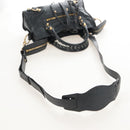 Balenciaga Classic Mini City Hand Bag Leather Gold Gray 300295 Auth ep16932M-9